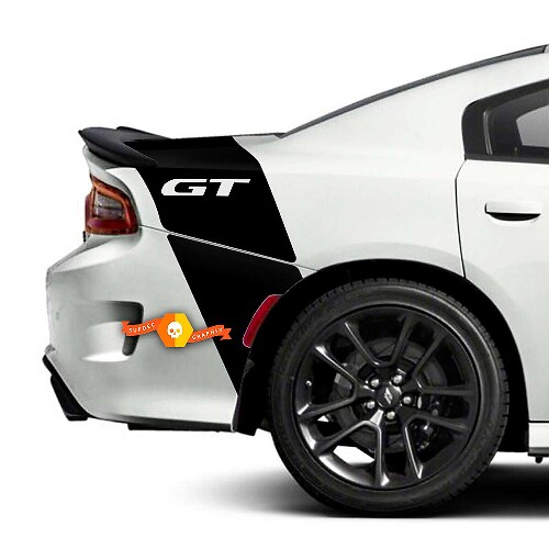 Achterband GT-stijl Achterstrepen Vinylstickers Grafische voor Dodge Charger
