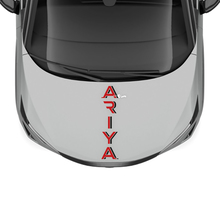 Motorkap met dubbele kleuren streep race-graphics sticker voor Nissan ARIYA
 3