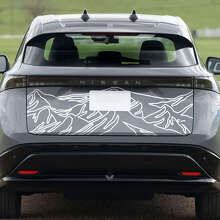 Achterste Mountains Racing Graphics Decal voor Nissan ARIYA 2
 2