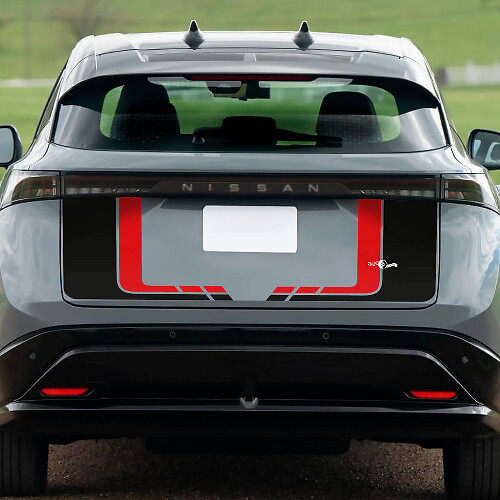 Achterste dubbelkleurige kofferbakracegrafieksticker voor Nissan ARIYA
