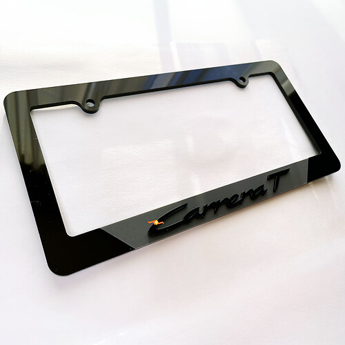Porsche Carrera T Kentekenplaat Beschermers Frames Decor Zwart
 1