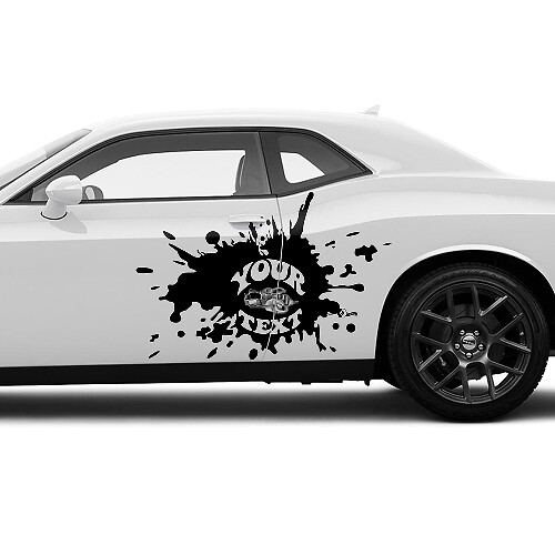 Super Bee Deuren Vinyl Stickers Set voor Dodge Challenger