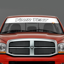 Aangepaste Lettering Voorruitbanner Vinyl Decal voor Dodge RAM_2
