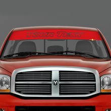 Aangepaste Lettering Voorruitbanner Vinyl Decal voor Dodge RAM_3