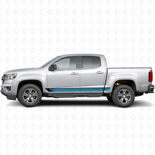 Vintage Band Deur- & Rockerpanel Vinyl Strepen voor Chevrolet Colorado 2e Gen 2015-2022_2