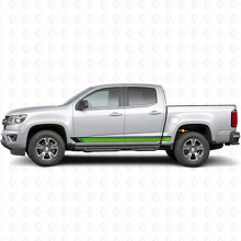 Vintage Band Deur- & Rockerpanel Vinyl Strepen voor Chevrolet Colorado 2e Gen 2015-2022_3