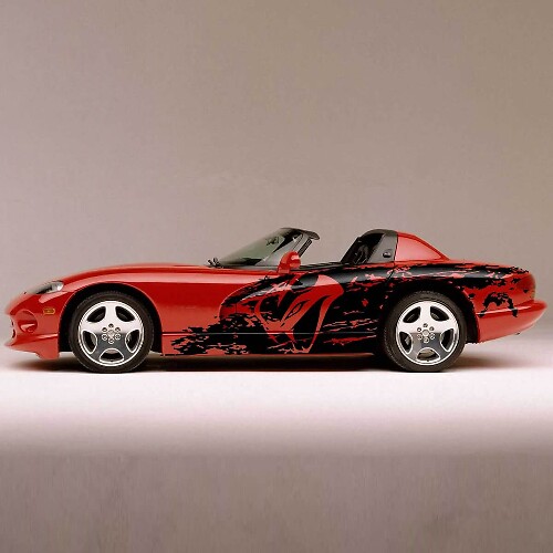 Splash Viper-stijl zijstrepen vinyl decal kit voor Dodge Viper