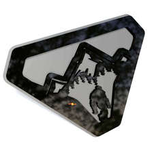 Mountain Sasquatch Bigfoot 3D spatbordembleem_2