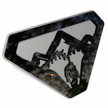 Bergen Sasquatch Bigfoot Yeti Spatbordemblemen Achterklepembleem 3D-embleem
 2