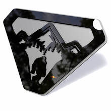 Bergen Sasquatch Bigfoot Yeti Spatbordemblemen Achterklepembleem 3D-embleem
 4