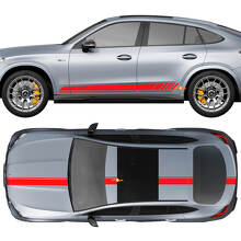 Racing Stripes Volledige Set Vinyl Decal Sticker voor Mercedes-Benz GLC-Klasse 2018-2023_3