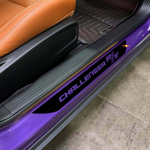 Lettering Vinyl Deur dorpel streep stickers Voor Dodge Challenger