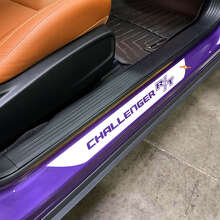 Lettering Vinyl Deur dorpel streep stickers Voor Dodge Challenger_2