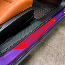 R/T met Aangepaste Letters Deurdrempel Stripe Vinyl Stickers Kit voor Dodge Challenger_3