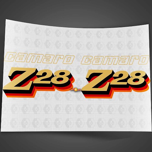 Chevy Chevrolet Camaro Vintage Z28 sticker 2
