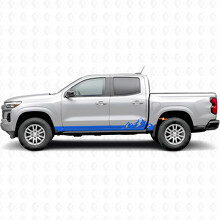 Vinylstrepen voor deurgrepen en dorpelpanelen Mountain Range voor Chevrolet Colorado 3e generatie 2023-2026_5