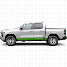 Vinylstrepen voor deurgrepen en dorpelpanelen Mountain Range voor Chevrolet Colorado 3e generatie 2023-2026_6