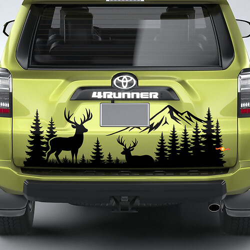 Bergen Bos Eland Hert Vinyl Decal Kit Sticker voor Toyota 4Runner
