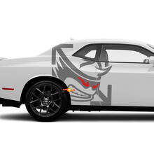 Scat Pack stijl zijvinyl decalset voor Dodge Challenger Charger_3