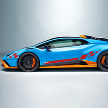 Ruitvormige vlag zijde vinyl sticker graphics voor Lamborghini STO
 3