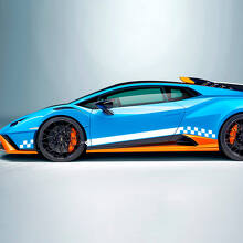 Ruitjesvlag Strepen Side Vinyl Decal Sticker Graphics 2 voor Lamborghini STO 2