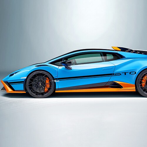 Strepen Zijkant Vinyl Decal Sticker Graphics voor Lamborghini STO
