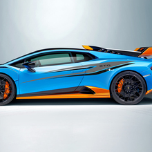 Twee kleuren Tribal Stripes Side Vinyl Decal Sticker Graphics voor Lamborghini STO
 2
