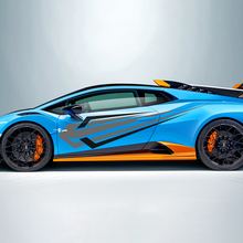 Twee kleuren Tribal Stripes Side Vinyl Decal Sticker Graphics voor Lamborghini STO 2
 2