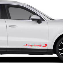 Paar Porsche Stickers Cayenne S Porsche Deuren Zijdecal Sticker
 2