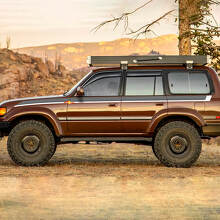 Vintage zijstrepen vinyl decal voor Toyota Land Cruiser 80-serie_2