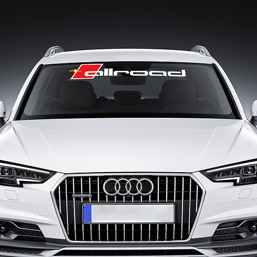 Vinyl Stickers Grafische Stickers voorruit Audi Allroad Banner Racing
 1