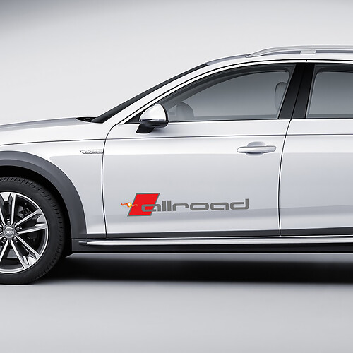 Paar Audi Allroad Sticker Zijdeuren Stickers Decals
 1