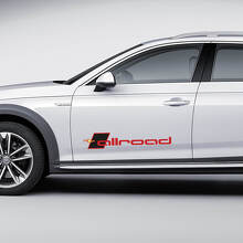 Paar Audi Allroad Sticker Zijdeuren Stickers Decals
 2