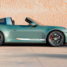 Beletteringsstrip Zijdeuren Decal Sticker 2 voor Porsche 911 Targa 4S 2