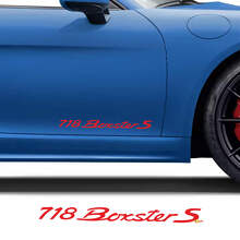 Zijdeuren Decal Sticker voor Porsche 718 Boxster S
 3
