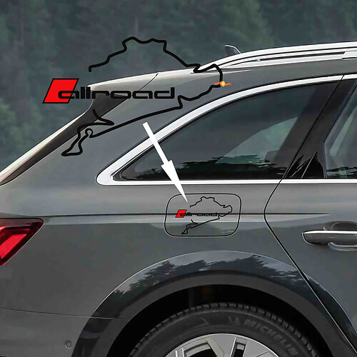 Nürburgring Audi Allroad Decal Stickers Decals
 1