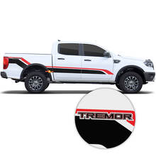 Truck Bed Side Decal Tremor Set Vinyl Stripe Stickers voor Ford Super Duty F250 F150
 2