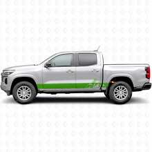Gelaagde Peaks Deur- & Rocker Panel Vinyl Strepen voor Chevrolet Colorado 3e Gen 2023-2026_6