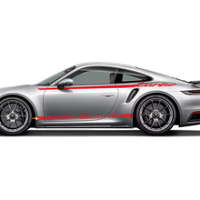 911 Turbo 50 Jaar 2025 grafische Heritage Design strepen Kit Decal Sticker voor Porsche 911 Turbo S 992.2
 3