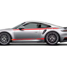911 Turbo S 50 Years 2025 grafische Heritage Design strepen Kit Decal Sticker voor Porsche 911 Turbo S 992.2 3