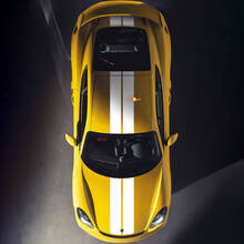 Dubbele motorkap dakstrepen sticker voor Porsche Cayman 718
 2