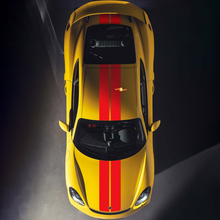 Dubbele motorkap dakstrepen sticker voor Porsche Cayman 718
 3