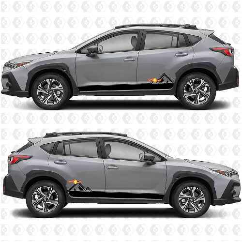 Mountains Stijl Zijstrepen Vinyl Decal Kit voor Subaru Forester_1