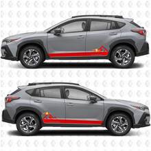 Zijdeur Strepen Bergen Rocker Panel Vinyl Stickers voor Suba Crosstrek
 3
