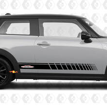 Zijstrepen graphics sticker John Cooper Works voor Mini Cooper S
 2