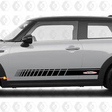 Zijstrepen graphics sticker John Cooper Works voor Mini Cooper S
 3