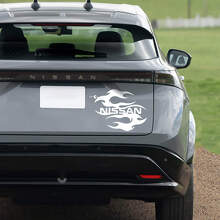 Achterste Dragon Racing Graphics Decal voor Nissan ARIYA
 2