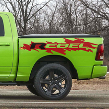 Rebel Bed Side Decal Sticker Graphics Vinyl Bedside voor Dodge Ram Rebel
 2