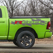 Rebel Bed Side Decal Sticker Graphics Vinyl Bedside voor Dodge Ram Rebel
 3