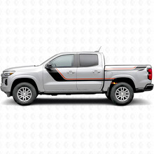 Veegvormige bovenste accent deur- en zijstreepvinylen voor Chevrolet Colorado 3e generatie 2023-2026_2